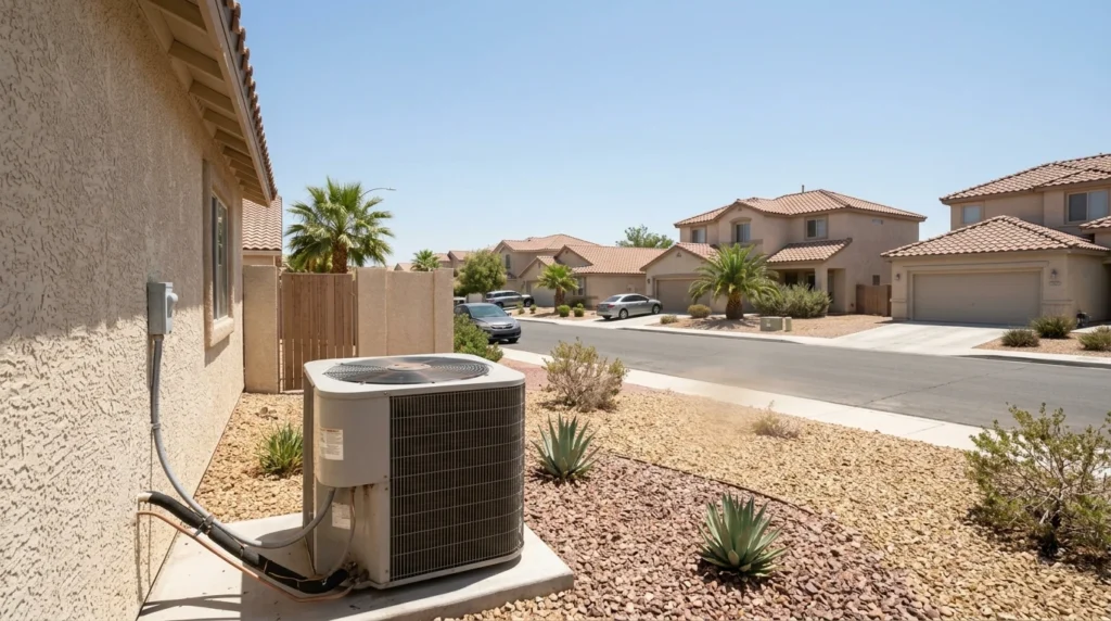 AC unit in May heat in Las Vegas