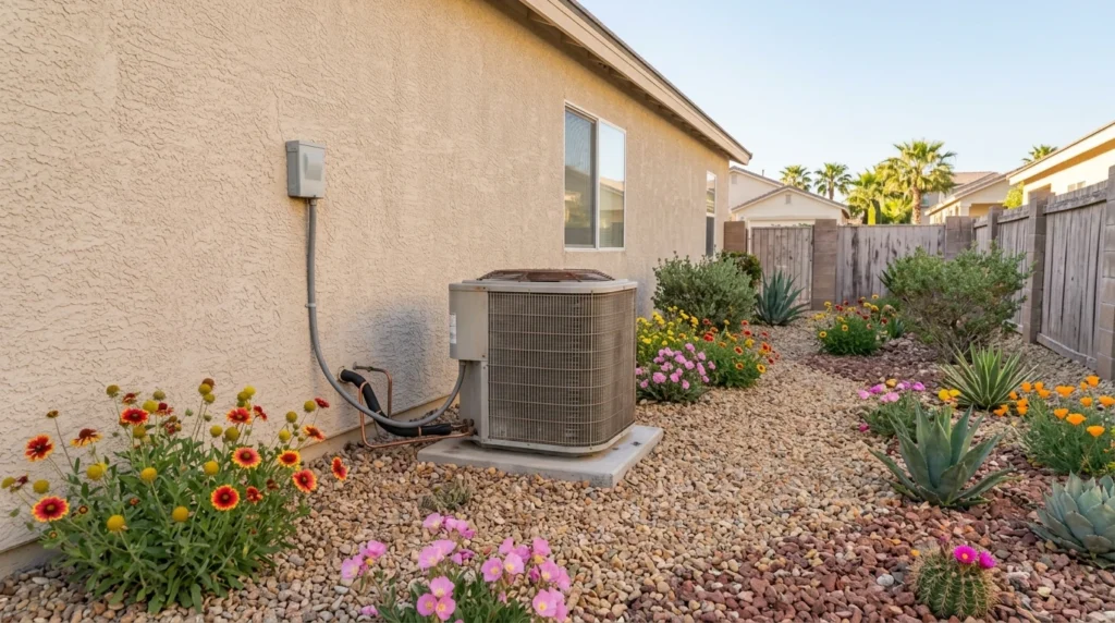 AC unit in spring in Las Vegas